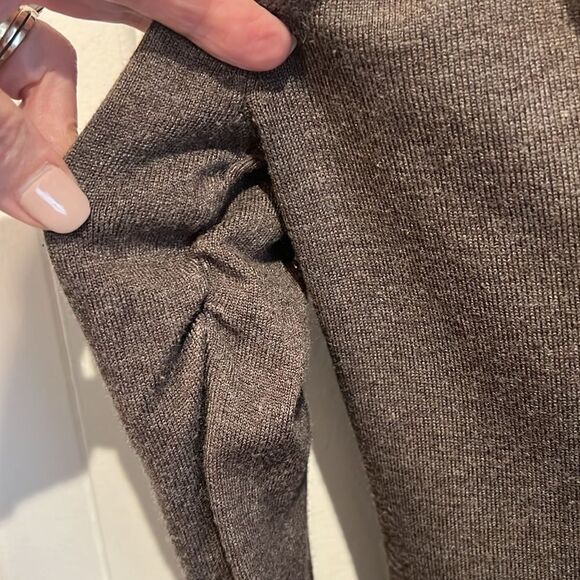 RED || Heathered Brown Oversized Cowl‎ Neck Sweater Size S/M - Picture 4 of 10